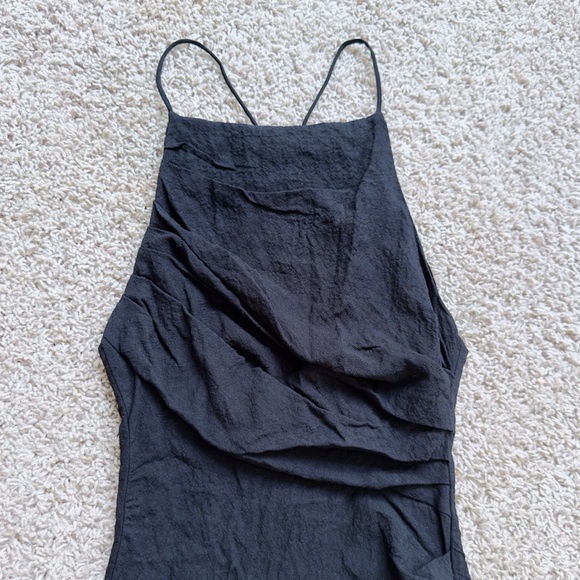 Zara Textured Draped Mini Dress - Picture 8 of 12